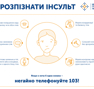 29 ЖОВТНЯ — ВСЕСВІТНІЙ ДЕНЬ БОРОТЬБИ З ІНСУЛЬТОМ